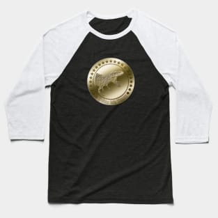 T-Rex Funny Coin Crypto Cryptocurrency Baseball T-Shirt